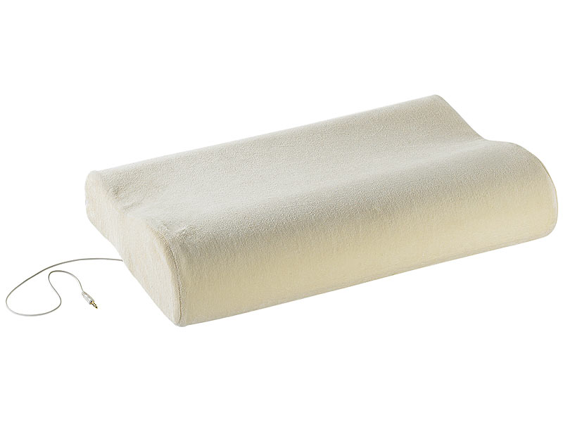 newgen medicals Memory-Foam-Schlafkissen mit integriertem Lautsprecher; Schnarchstopper Schnarchstopper Schnarchstopper 