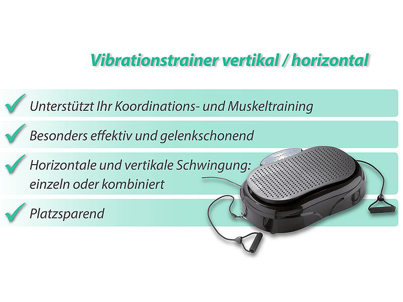 Vibrationsplatte 3in1 Vibrationstrainer Ganzkörpertraining Muskelaufbau Fitness 