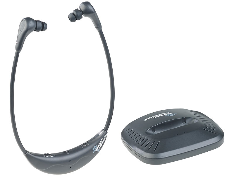 ; Hörhilfen mit Integrierten Mikrofonen und Audio-Anschluss per Klinke Hörhilfen mit Integrierten Mikrofonen und Audio-Anschluss per Klinke 