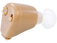 newgen medicals Bügelloser ITE-Hörverstärker HV-130 mit Akku, 30 dB Verstärkung; Akku-HdO-Hörverstärker Akku-HdO-Hörverstärker Akku-HdO-Hörverstärker 