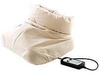 newgen medicals Kuscheliger 2in1-Fußwärmer mit Shiatsu-Massagefunktion; Reflexzonen-Fußmassagegeräte Reflexzonen-Fußmassagegeräte Reflexzonen-Fußmassagegeräte 