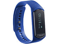 newgen medicals Wechsel-Armband für Fitness-Tracker FBT-40.HR, blau