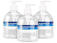 newgen medicals 3er-Set Hand-Desinfektions-Gels im Spender, alkoholfrei, je 500 ml; Medizinische Mundschutze Medizinische Mundschutze 