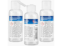 newgen medicals 3er-Set Hand-Desinfektions-Gels, Spender-Flasche, alkoholfrei, je 60ml; Handzahnbürsten Handzahnbürsten 