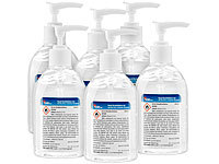 newgen medicals 6er-Set Hand-Desinfektions-Gels, Aloe Vera, Spender-Flasche, je 250 ml; Desinfektionssprays 