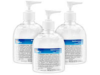 newgen medicals 3er-Set Hand-Desinfektions-Gels, Aloe Vera, Spender-Flasche, je 500 ml; Desinfektionssprays 