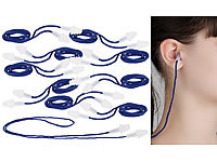 newgen medicals 10 bouchons d'oreilles à lamelles avec cordelette (atténuation 29 dB)