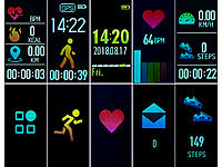 ; Fitness-Armbänder mit Herzfrequenz-Messung und Nachrichtenanzeige Fitness-Armbänder mit Herzfrequenz-Messung und Nachrichtenanzeige Fitness-Armbänder mit Herzfrequenz-Messung und Nachrichtenanzeige 