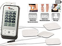 newgen medicals Medizinischer 3in1-Elektro-Stimulator für TENS, EMS, Massage, 36 Prog.; Fitness-Armbänder mit Herzfrequenz-Messung und GPS-Streckenaufzeichnung Fitness-Armbänder mit Herzfrequenz-Messung und GPS-Streckenaufzeichnung Fitness-Armbänder mit Herzfrequenz-Messung und GPS-Streckenaufzeichnung 