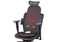 newgen medicals Shiatsu-Sitzauflage für Rückenmassage, mit IR-Tiefenwärme & Vibration