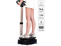 newgen medicals Vibrations-Home-Trainer WBV-420.H; Fitness-Armbänder mit Herzfrequenz-Messung und GPS-Streckenaufzeichnung 