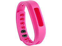 newgen medicals Wechsel-Armband für Fitness-Armband FBT-50, pink; Fitness-Tracker mit 3D-Sensoren Fitness-Tracker mit 3D-Sensoren Fitness-Tracker mit 3D-Sensoren Fitness-Tracker mit 3D-Sensoren 