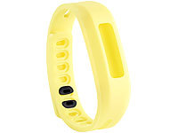 newgen medicals Wechsel-Armband für Fitness-Armband FBT-50, gelb; Fitness-Armbänder mit Herzfrequenz-Messung und GPS-Streckenaufzeichnung 