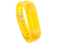 newgen medicals Wechsel-Armband für Fitness-Tracker FBT-30 V2, gelb; 3D Schrittzähler 3D Schrittzähler 3D Schrittzähler 