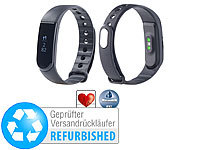newgen medicals Fitness-Armband V4, Touch-Display, Nachrichten (Versandrückläufer); Fitness-Armbänder mit Bluetooth Fitness-Armbänder mit Bluetooth 