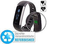 newgen medicals Fitness-Armband, Blutdruck & Herzfrequenz-Anzeige (Versandrückläufer); Fitness-Armbänder mit Bluetooth 