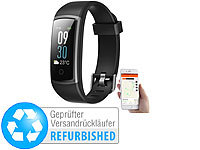 newgen medicals Fitness-Armband mit Puls & Blutdruck-Anzeige, Versandrückläufer; Fitness-Armbänder mit Bluetooth 