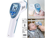 newgen medicals Medizinisches 2in1-Infrarot-Stirn & Oberflächen-Thermometer; Finger-Pulsoximeter Finger-Pulsoximeter 