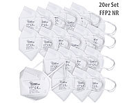 newgen medicals 20er-Set FFP2-Atemschutzmasken, zertifziert EN149, flexibler Bügel