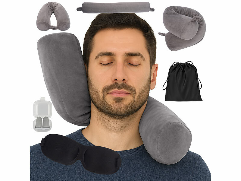 ; Aufblasbare Nackenkissen mit Bezug, Ergonomische Nackenhörnchen-Sets Aufblasbare Nackenkissen mit Bezug, Ergonomische Nackenhörnchen-Sets 