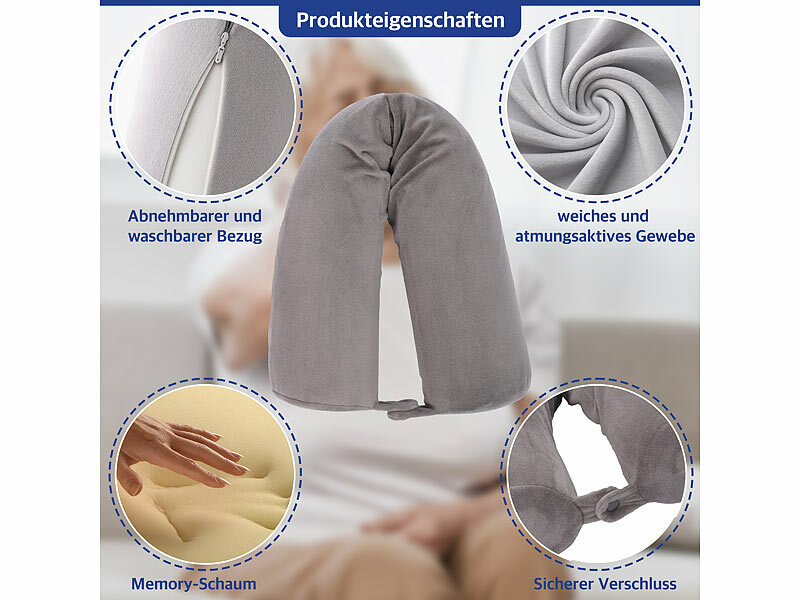 ; Aufblasbare Nackenkissen mit Bezug, Ergonomische Nackenhörnchen-Sets Aufblasbare Nackenkissen mit Bezug, Ergonomische Nackenhörnchen-Sets 