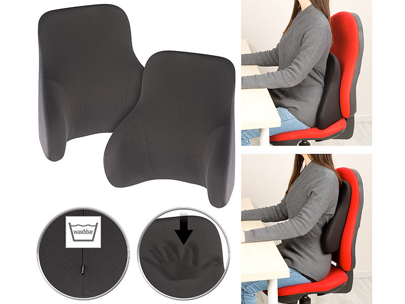 ; Memory-Foam-Rückenkissen Memory-Foam-Rückenkissen Memory-Foam-Rückenkissen Memory-Foam-Rückenkissen 