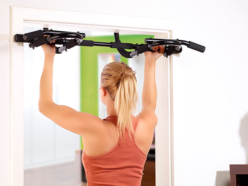 Barre De Traction Pour Porte - Newgen Medicals - Portable, Support 100kg - Pour Cadre De 60 à 80cm De Large