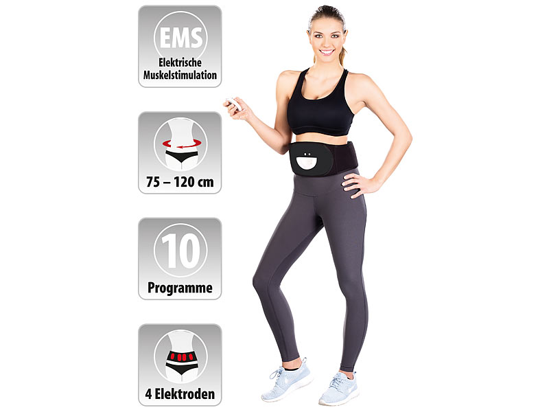 28€53 sur Rechargeable EMS Ceinture abdominale tonifiante Muscle Toner Pad  Body Fitness Abdomen Bras Jambe Formation - Accessoire fitness yoga et  pilates - Achat & prix