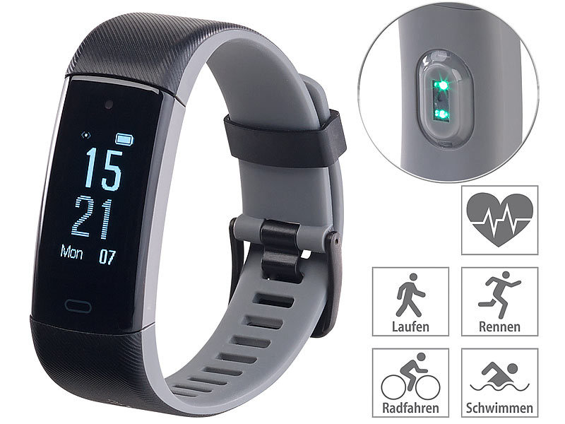 ; Fitness- und Schlaftracker-Ringe mit SOS-Funktion und Touch-Steuerung, Fitness-Armbänder mit Blutdruck-Anzeige und EKG-Aufzeichnung 
