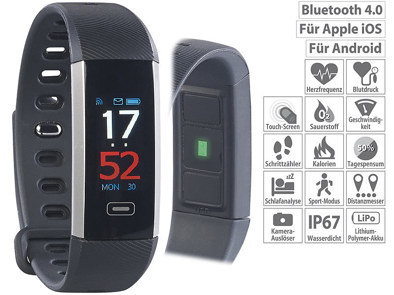 ; Fitness-Armbänder mit Blutdruck-Anzeige und EKG-Aufzeichnung Fitness-Armbänder mit Blutdruck-Anzeige und EKG-Aufzeichnung 