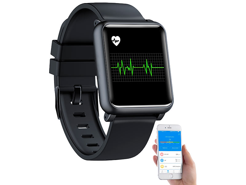 ; Fitness-Armband mit Blutdruck- und Herzfrequenz-Anzeigen, Bluetooth 