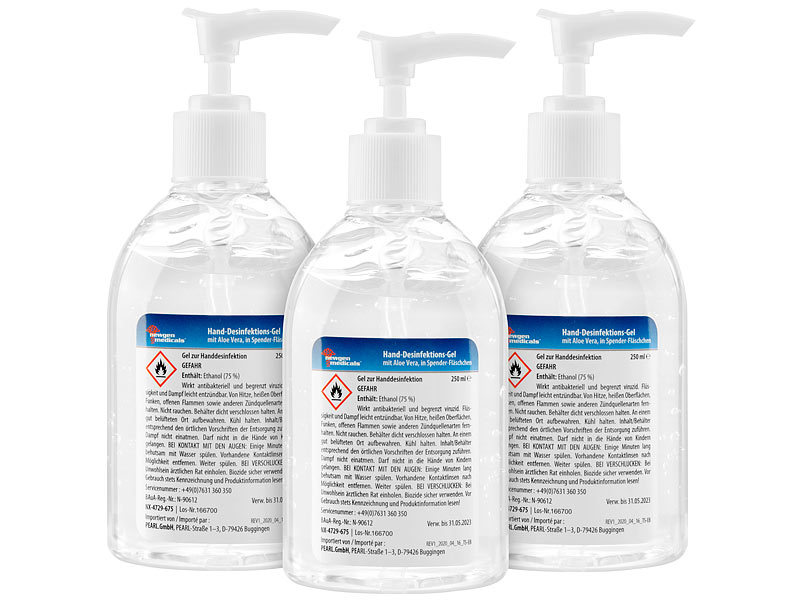 ; Desinfektionssprays 