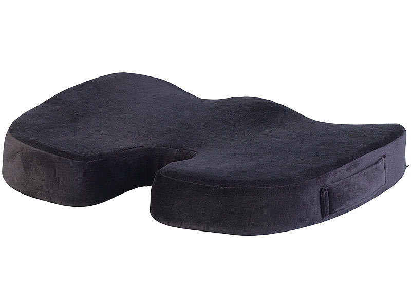 Newgen Medicals Sitzauflage: Ergonomisches Memory-Foam-Sitzkissen