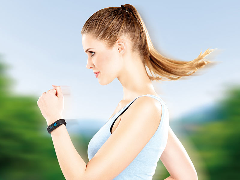 ; Fitness-Smartwatches, ELESION-kompatibel, Bluetooth & App 