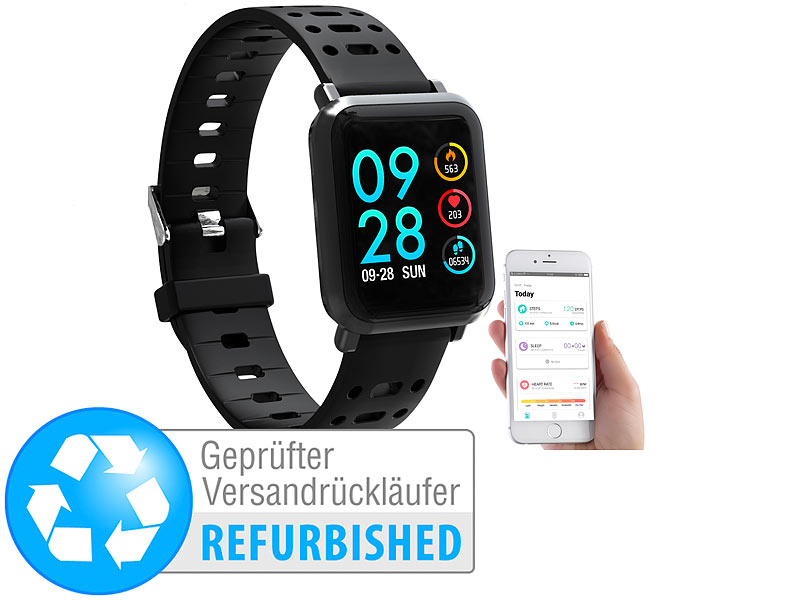 ; Fitness-Armbänder mit Blutdruck-Anzeige und EKG-Aufzeichnung 