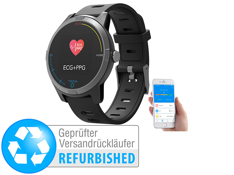 ; Fitness-Armband mit Blutdruck- und Herzfrequenz-Anzeigen, Bluetooth 