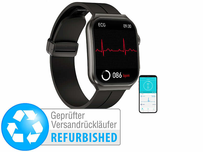 ; Fitness-Armband mit Blutdruck- und Herzfrequenz-Anzeigen, Bluetooth, Fitness-Armbänder mit Blutdruck-Anzeige und EKG-Aufzeichnung 