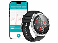 newgen medicals Smartwatch, Smartwatch Fitnessuhr; Fitness-Armbänder mit Blutdruck-Anzeige und EKG-Aufzeichnung Fitness-Armbänder mit Blutdruck-Anzeige und EKG-Aufzeichnung Fitness-Armbänder mit Blutdruck-Anzeige und EKG-Aufzeichnung 