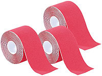 newgen medicals Kinesiologie-Tape aus Baumwollgewebe, 3er-Set, rot