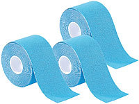 newgen medicals Kinesiologie-Tape aus Baumwollgewebe, 3er-Set, blau