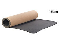 newgen medicals Rutschfeste Yoga-Matte aus Kork und Natur-Kautschuk, 173 x 61 x 0,5 cm