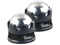 2 boules de massage en acier inoxydable avec support à rotation 360...