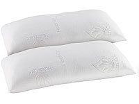 newgen medicals 2er-Set XL-Komfort-Schlafkissen aus thermoaktivem Memory-Foam; Reisekissen Reisekissen Reisekissen Reisekissen 