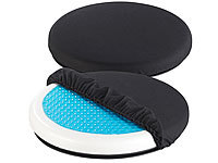 2 coussins pivotants 360° en mousse avec gel rafraîchissant
