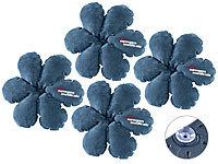 newgen medicals 4 aufblasbare Reisekissen in Blumenform mit integriertem Saugnapf; Aufblasbare Nackenkissen mit Bezug, Memory-Foam-Rückenkissen Aufblasbare Nackenkissen mit Bezug, Memory-Foam-Rückenkissen Aufblasbare Nackenkissen mit Bezug, Memory-Foam-Rückenkissen Aufblasbare Nackenkissen mit Bezug, Memory-Foam-Rückenkissen 