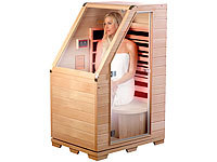 newgen medicals Infrarot-Sitz-Sauna, Hemlock-Holz, 760 W, 0,62 m² (Versandrückläufer)