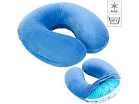 Coussin de voyage à mémoire de forme avec gel rafraîchissant