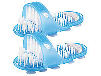 2 brosses de soin et massage pour pieds