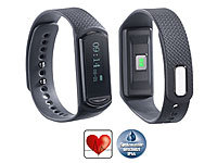 newgen medicals Bracelet fitness ultra-fin Bluetooth 4.0 "FBT-40.hr" avec rythme ...
