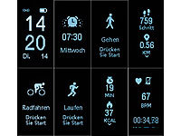 ; Fitness- und Schlaftracker-Ringe mit SOS-Funktion und Touch-Steuerung, Fitness-Armbänder mit Blutdruck-Anzeige und EKG-Aufzeichnung 